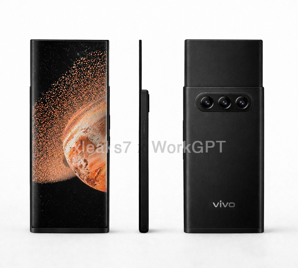 Vivo's vertically rollable smartphone
